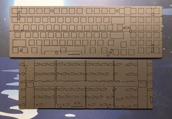 Drop Shift Low Profile case and plate foam set