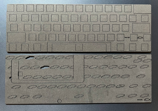Iron160 case and plate foam set
