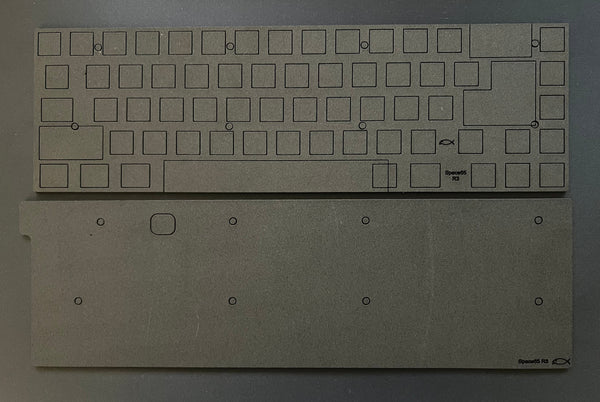 Space65 R3 case and plate foam set