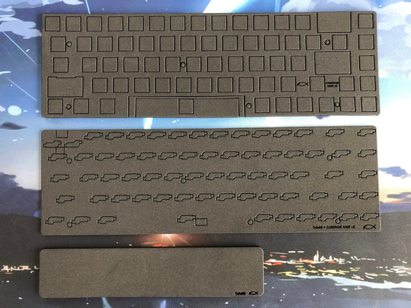 Tofu65 + DZ65RGB-ANSI v2 case and plate foam set